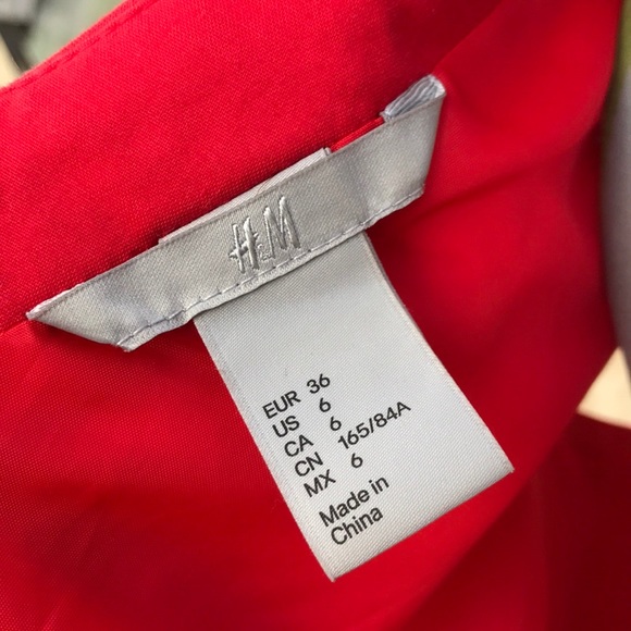 H&M Red Peplum Dress - Picture 8 of 8